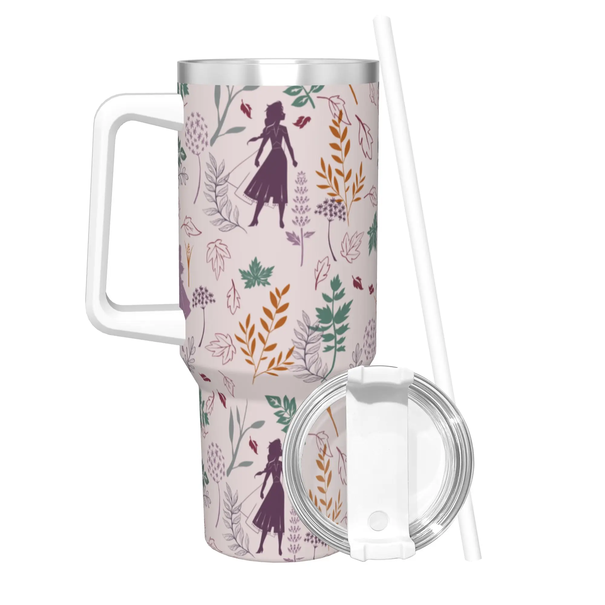 

Stainless Steel Tumbler Frozen Elsa Anna Princess Thermal Cups Leakproof Cold Drink Mugs Cup Travelist Water Bottle