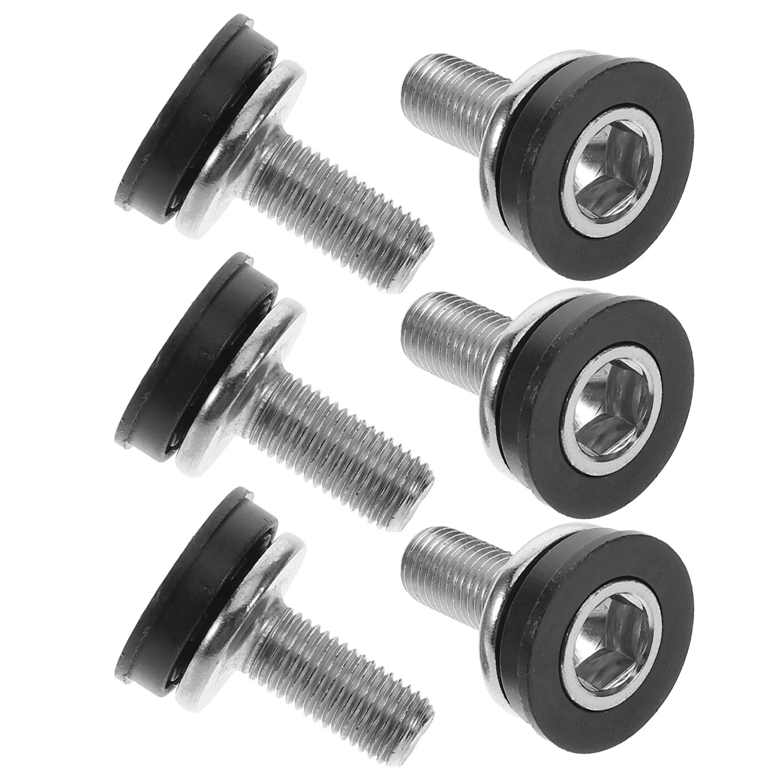 6Pcs High Strength Steel Crank Arm Bolts Waterproof Easy Install Crankset Fixing Screws for Road Mountain Bike Bottom