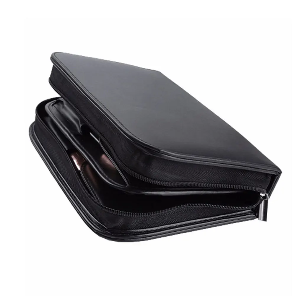 

1Pcs PU Brush Bag Large Capacity Foldable Makeup Brush Storage Container Lightweight Portable