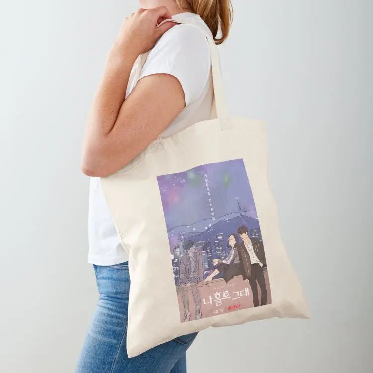 

My holo love- k drama pop art poster Tote Bag Women's shopper bag eco bag folding university shopper tote woman