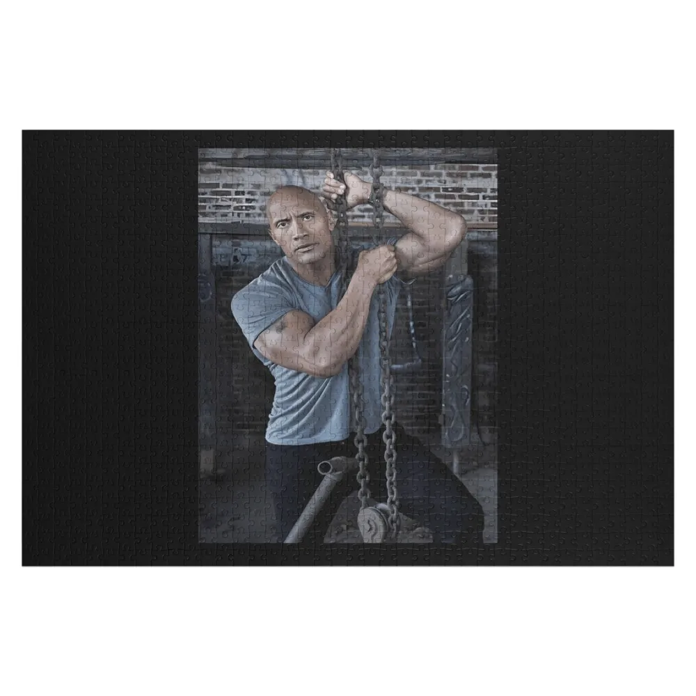 Dwayne 'The Rock' Johnson \t Jigsaw Puzzle Customized Toys For Kids Christmas Toys Custom Gifts Puzzle