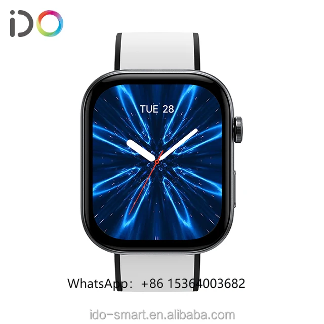 TJXL-IDO 2024 جديد وصول 1.83 بوصة IP68 مقاوم للماء BT ساعة ذكية اليكسا صوت دعم نموذج خاص جهاز تعقب النشاط الساخن مربع