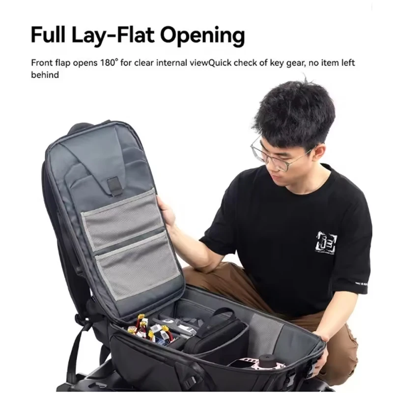 

iFlight FPV Drone Backpack V2 540X380X220mm 35 Liter Large Capacity PU-coated Waterproof Fabric Drone Backpack