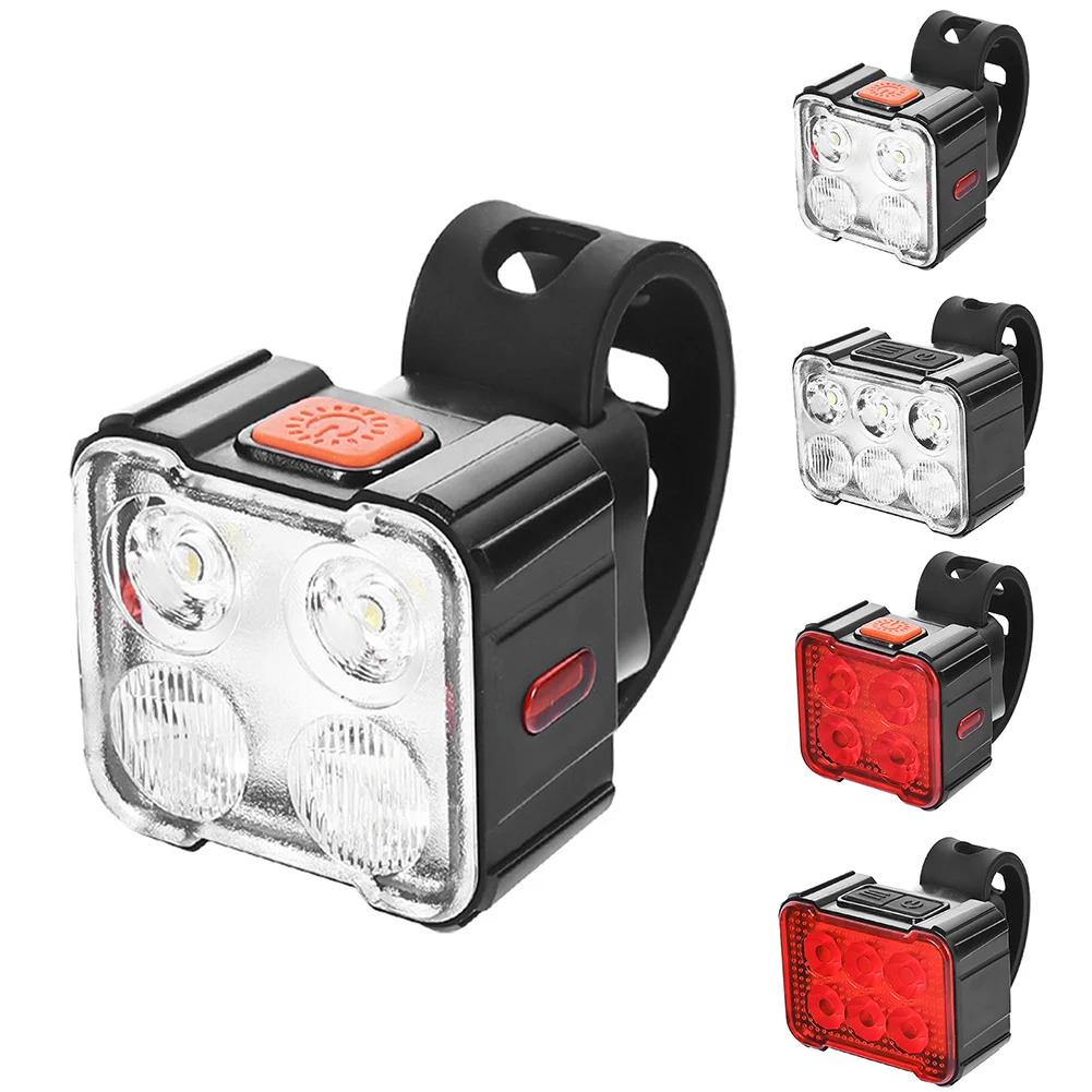 

Bicycle Light For Night Riding Brake Sensing Bicycle Taillight Headlight USB Rechargeable Waterproof Bright LED Bike Light