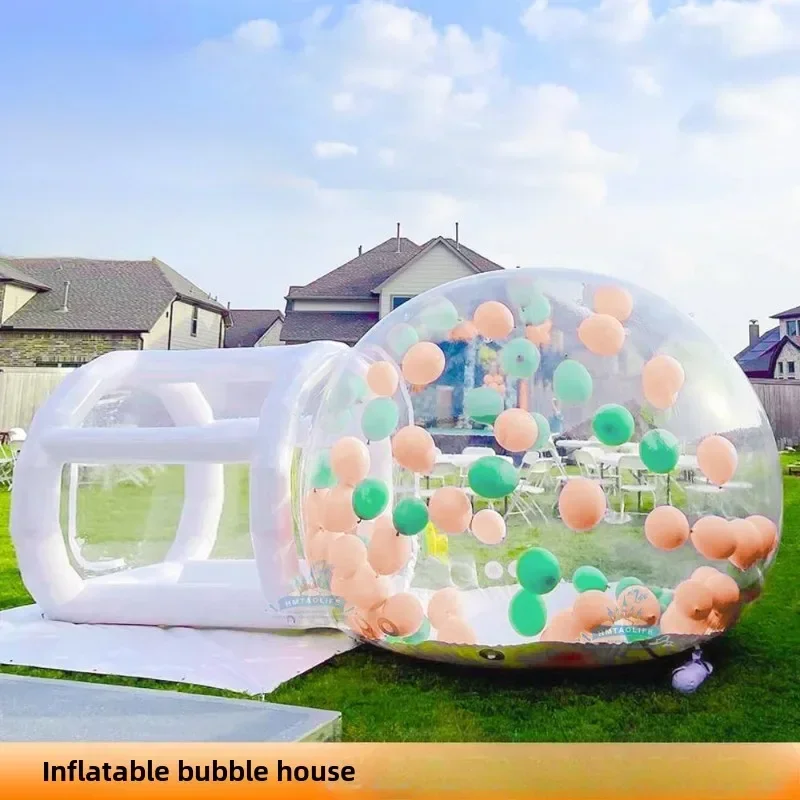 Starry Sky Inflatable Bubble House Outdoor Transparent Inflatable Tent Thickened Trampoline Inflatable Bubble House