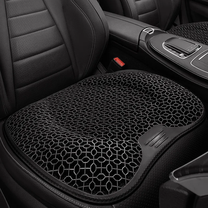 

1pc Gel Seat Cushion - Honeycomb Design for Car/Office | Breathable & Machine Washable Pad& Lightweight &Car Cushion Accessories
