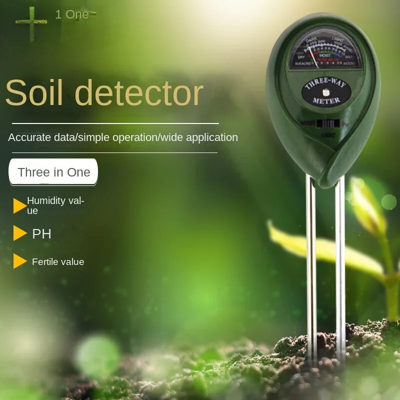 

Soil Moisture Meter Detector Fertility PH Value Soil Moisture Nutrient Tester