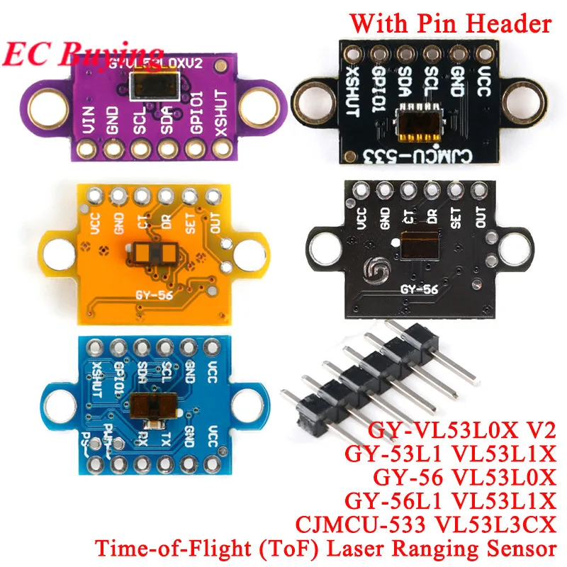 VL53L0X V2 VL53L1X ToF Laser Ranging Sensor Module IIC