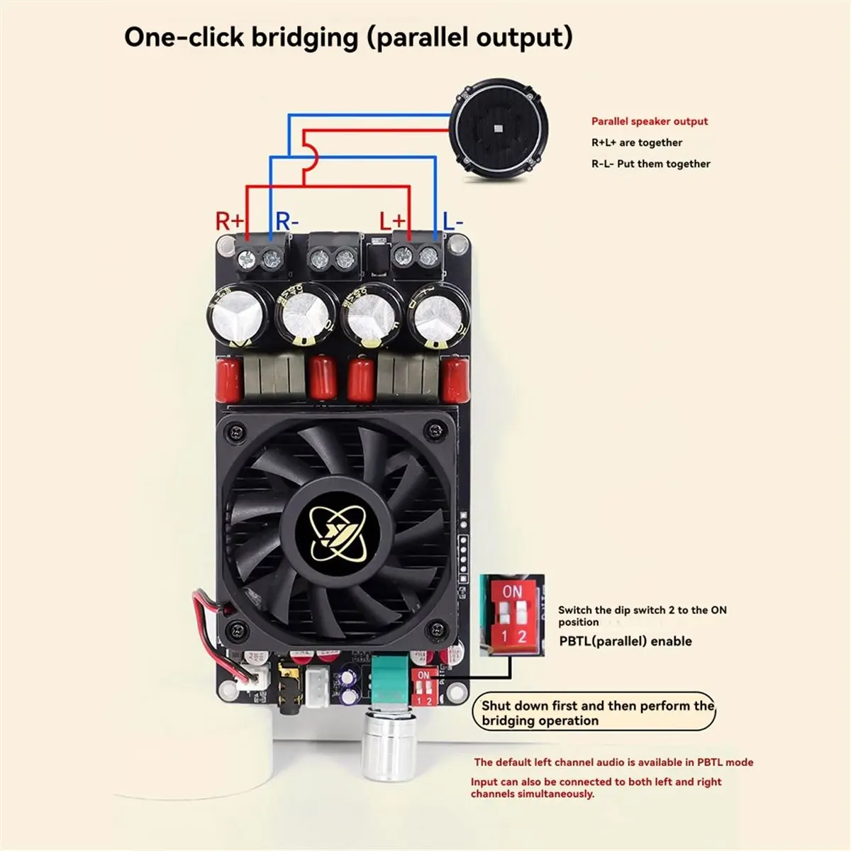 

AP3002 Чистый усилитель мощности 300WX2 Плата цифрового усилителя Высокомощный мостовой моно модуль Регулировка TPA3255 Нет