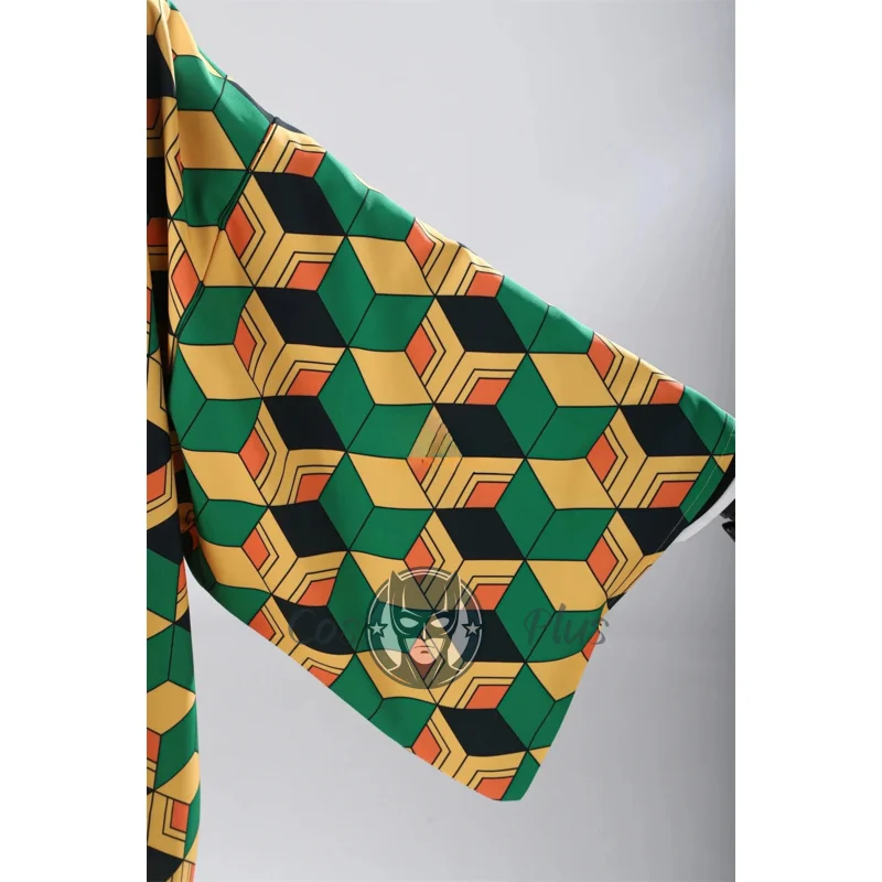 Disfraz de Tomiokaa Giyuu, bordado Haori, Material TR de calidad SR