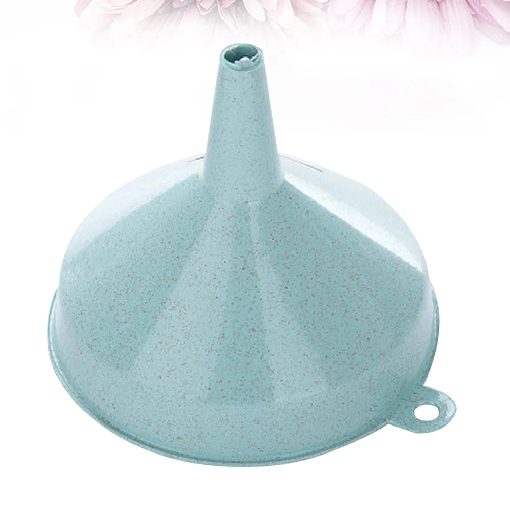 

Kitchen Funnel Sky Blue Small Size Plastic Liquid Oil Transferring Tool for Household Filling Bottles