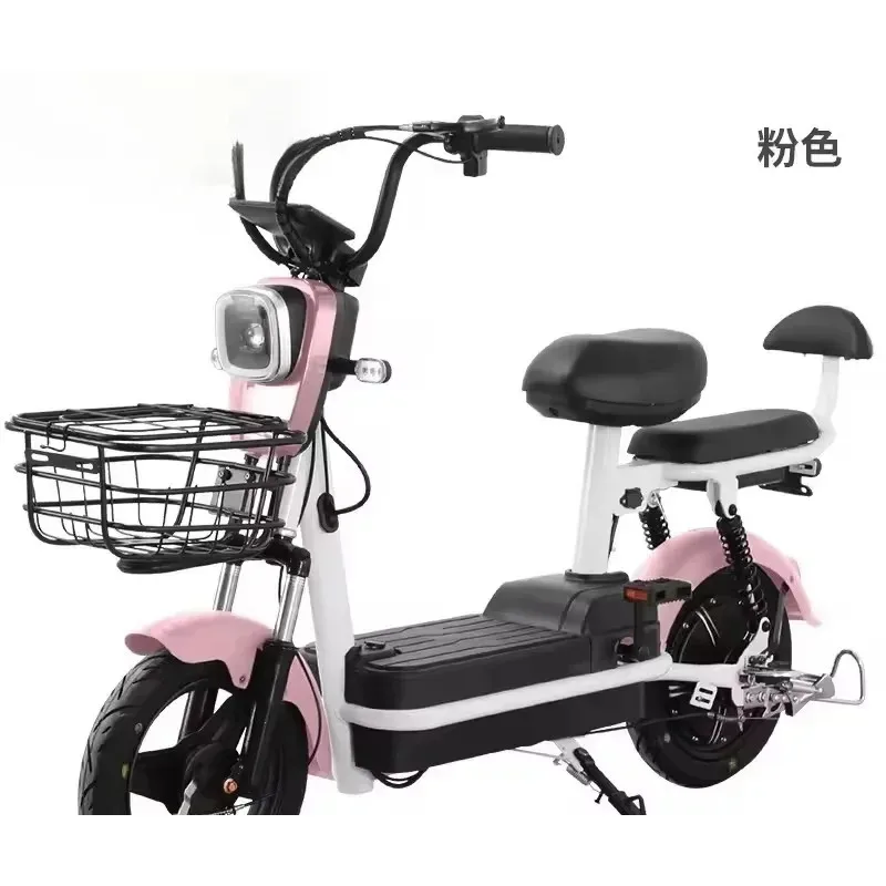 2024 New Model High-End Electric Bike, 48V Battery, 350W/500W Brushless Motor