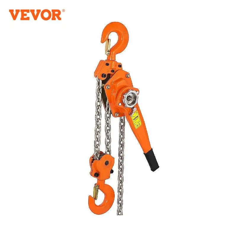 VEVOR 6 Ton leva manuale paranco a catena Heavy Duty Hook Mount 3M / 6M Lift CE certificato blocco manuale portatile per trascinamento sollevamento