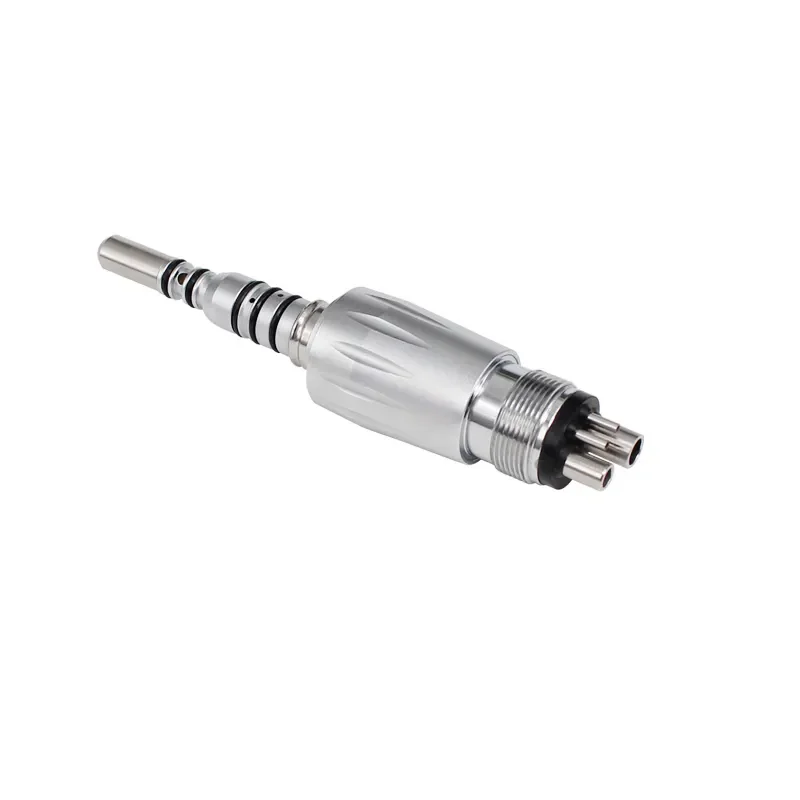 LED 6 Holes High Speed Handpiece Quick Coupling With Anti-Retraction For Air Turbine Handpiece With Fiber Optic Handpiece