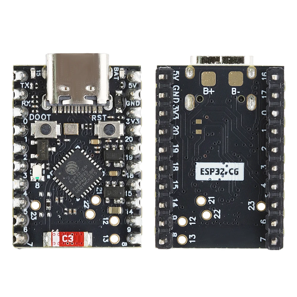 MINI ESP32-C6 Development Board Wifi6 N4 BT Module with Crystal Oscillator RISC-V 32-Bit 4MB FLASH C6 Soldered Kit Low Power