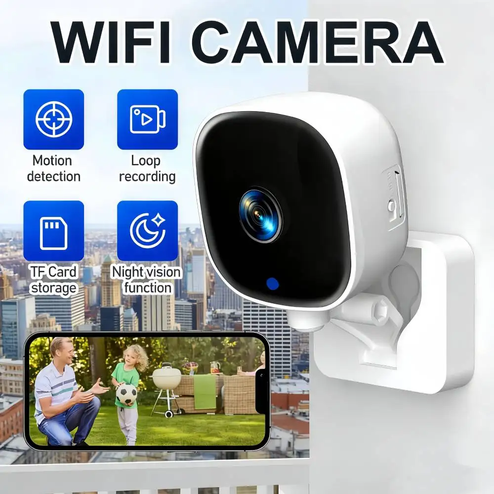 

5-мегапиксельная мини-камера Wi-Fi IP/AP с удаленным мониторингом, облачным хранилищем, двусторонней аудиосвязью, обнаружением движения, видеокамера для наблюдения и безопасности