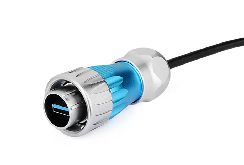 CNLINKO 1/4 Bajonett-Anschluss, USB 3.0, Metallgehäuse, wasserdichter Datenanschluss, IP68-Anschluss, USB-Panel-Mount-Stecker mit 0,5 m Kabel – Detail 19