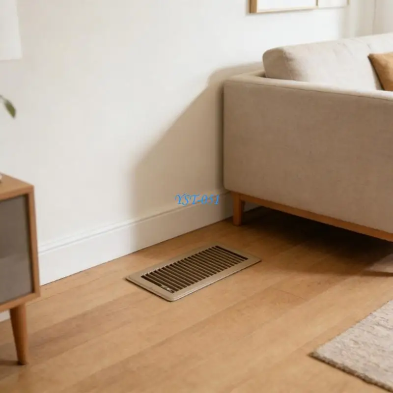 E15A Steel Floor Register Grilles 4X10 Inches Rusts Proof Coating for Air Circulation