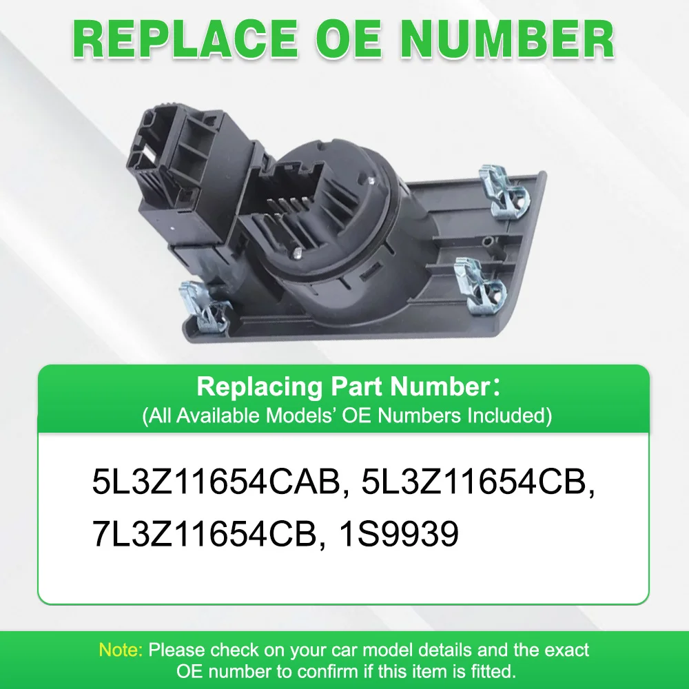 لينكولن مارك LT 2006-2007 لفورد F150 2005-2008 10 و 5 دبابيس مفتاح التحكم في المصباح 1S9939 7L3Z11654CB