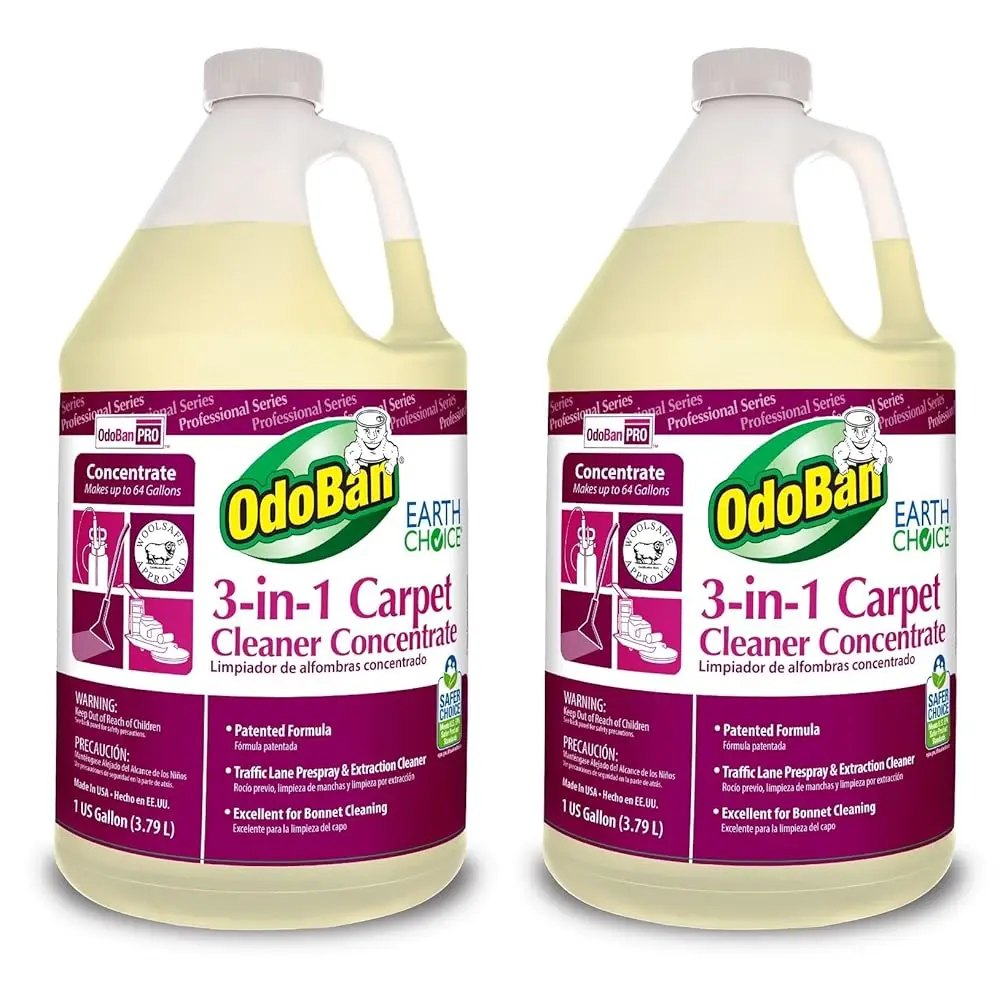 

Professional Series Cleaning 3-In-1 Carpet Cleaner Concentrate, Set Of 2, 1 Gallon Each
