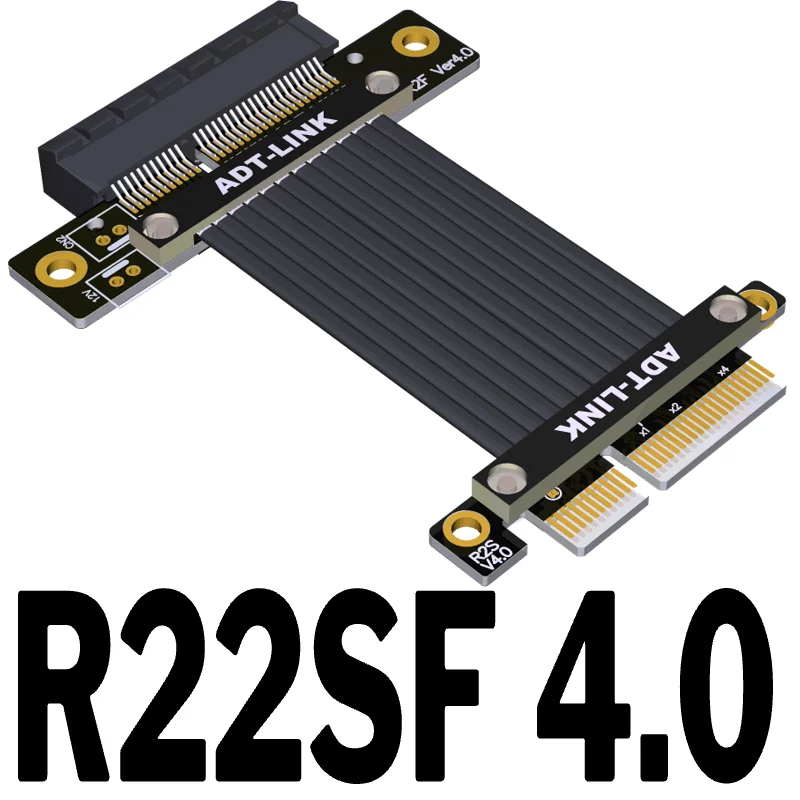 

PCIe 4,0 X4 до 4X Райзер-кабель Gen4 материнская плата графический процессор SSD RAID Райзер-удлинитель