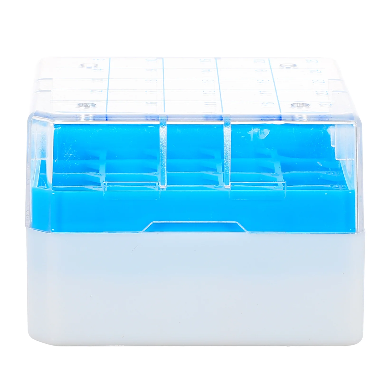 

25 -grid Sample Tubes Organizer Cryovial Freezer Boxes Rack for Freezing Storage