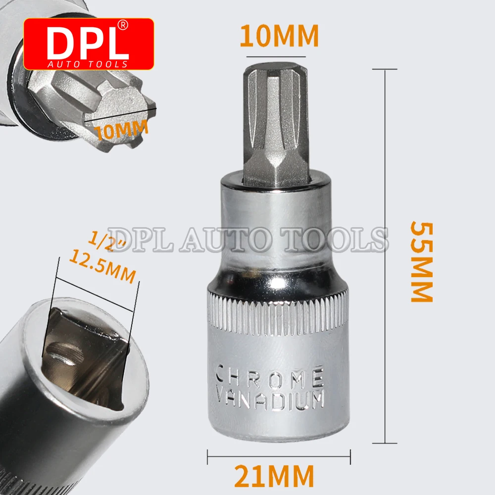 Gniazdo regulatora wałka rozrządu do VW Audi 1/2 "napęd M10 gniazdo Polydrive OEM narzędzie ewakuacyjne T40080 — zdjęcie 7