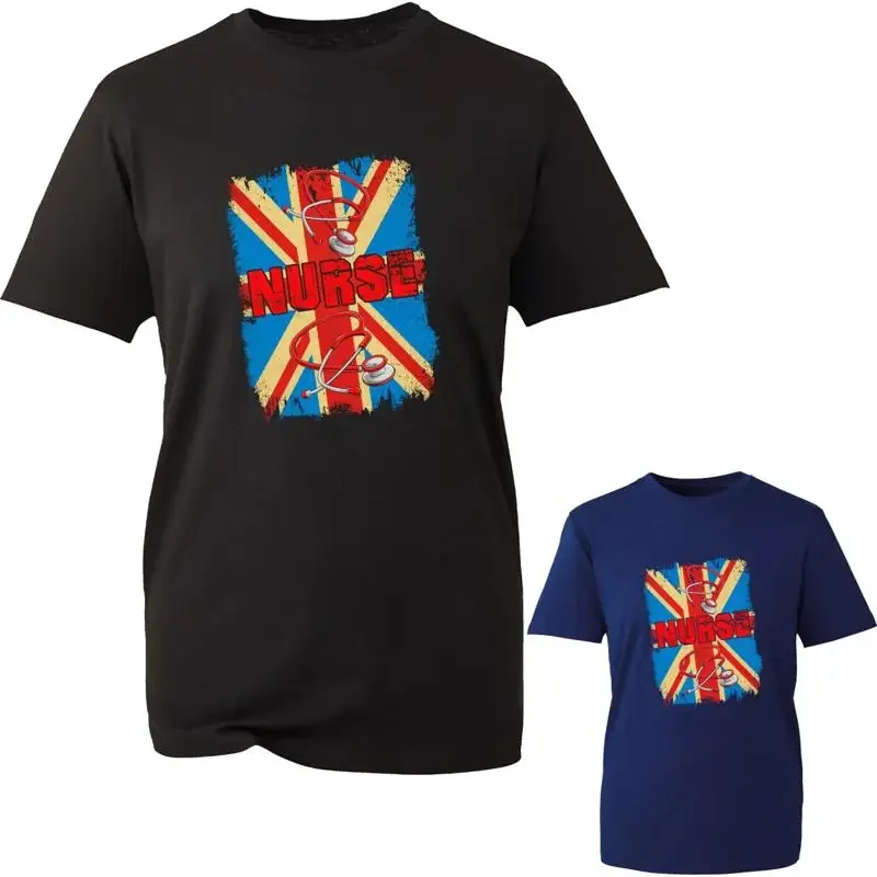 Nurse Day T Shirt British Flag Nursing Appreciation Medical Hospital