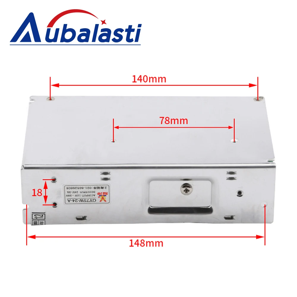 Aubalasti 24V 3A CNC Router Power Switch GY75W-24-A 24V 3A Switch Power Supply Output DC 24V3A