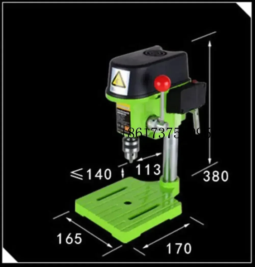 AC 480W Mini Combined Lathe and Bench Drill Machine for Home DIY Wood Plastic Hobby Processing