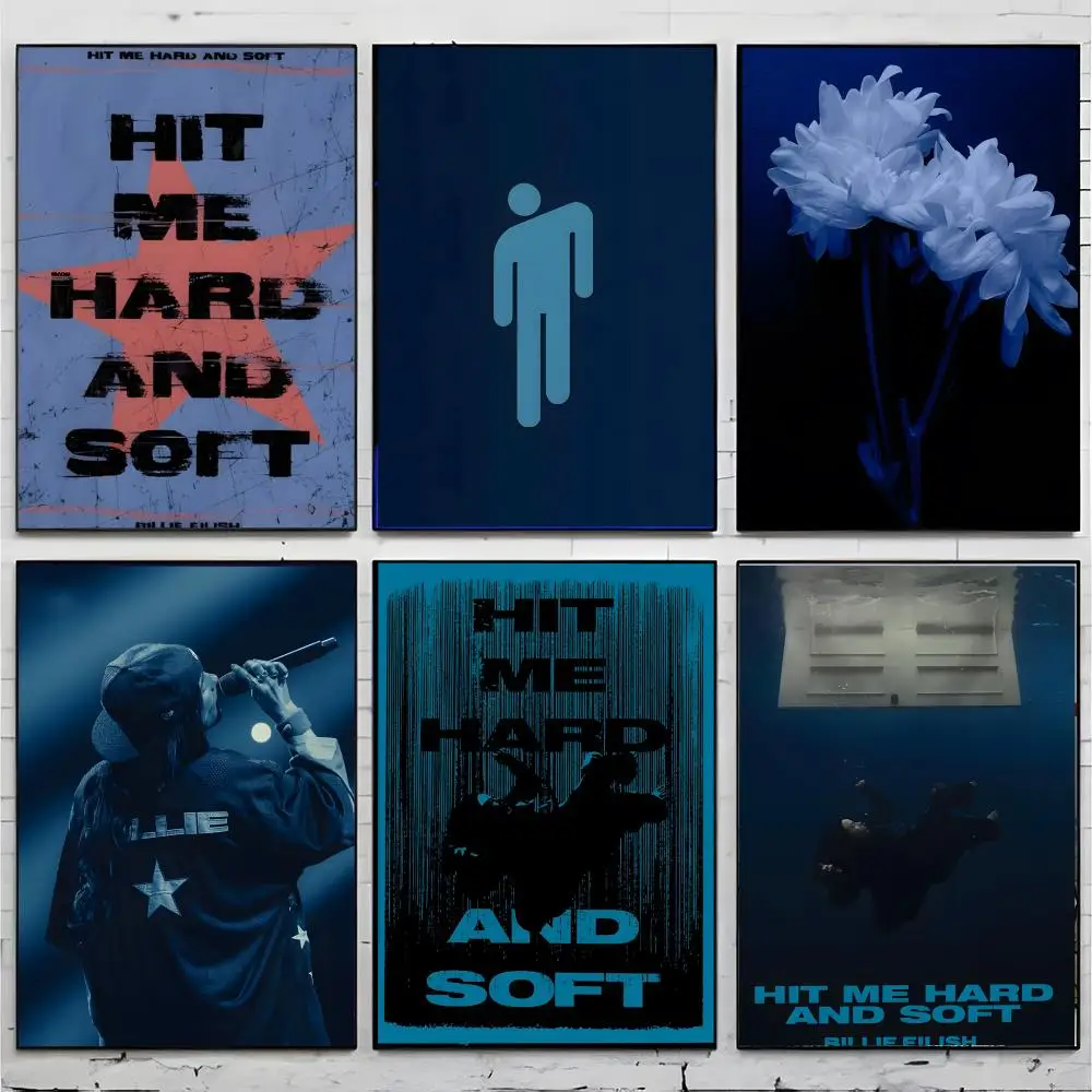 Pop Album Hit Me Hard and Soft Poster Premium Decor Art & Gift for Household Lounge Home Ornaments