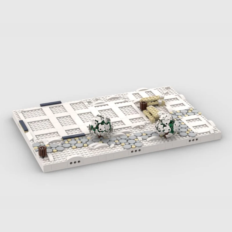 Winter Village Display Base for set 10325 10308 4056440573 10275 10267 Building Blocks DIY Creative Bricks Toy for Collector