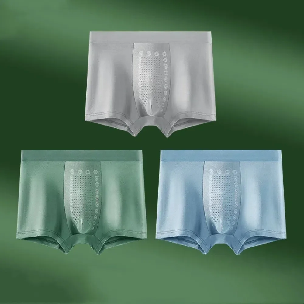 

3Pcs Simple Modal Men Boxers Panties Breathable Seamless Boxer Shorts Lingerie Underpants Underwear for Men Daily