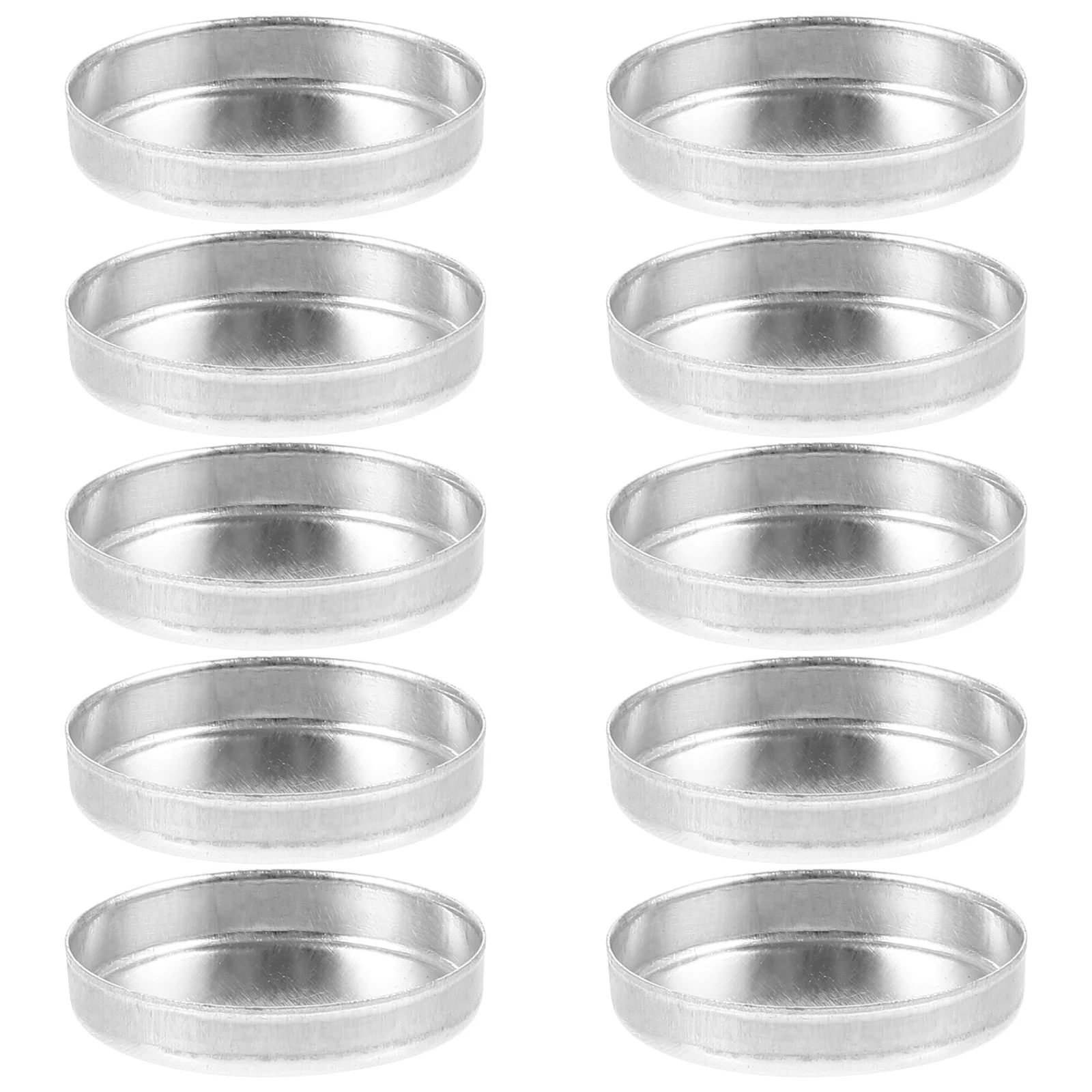 

10Pcs Aluminum Small Eyeshadow Pan Portable Empty Makeup Tray Reusable Round DIY Powder Palette Small Eyeshadow Pan