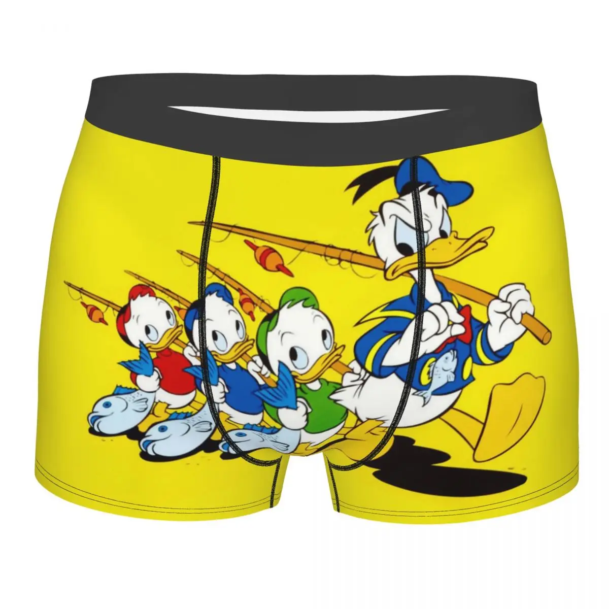 

Custom Cartoon Donald Duck Underwear Male Printed Boxer Shorts Panties Briefs Soft Underpants