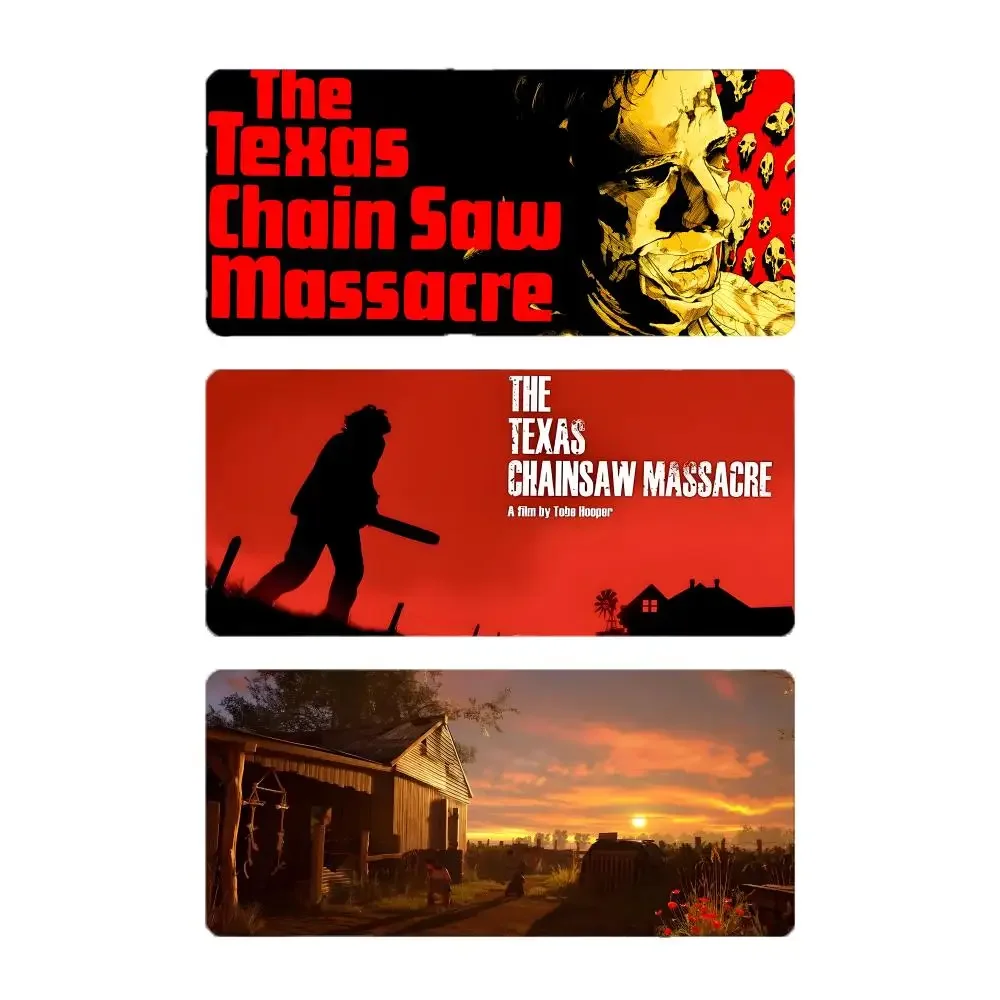 horror slasher T-The Texas Chain Saw Massacre Mouse Pad Large Gaming Mousepad with Stitched Edges Thickened Desk Mat PC