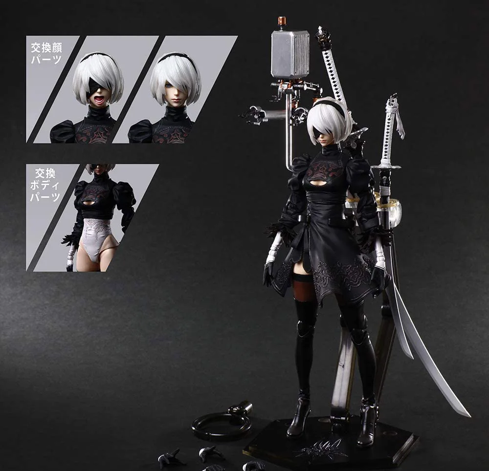 

No box 2022 In stock Japanese original anime figure YoRHa No.2 Type B figma movable Cartoon PVC Action Figure