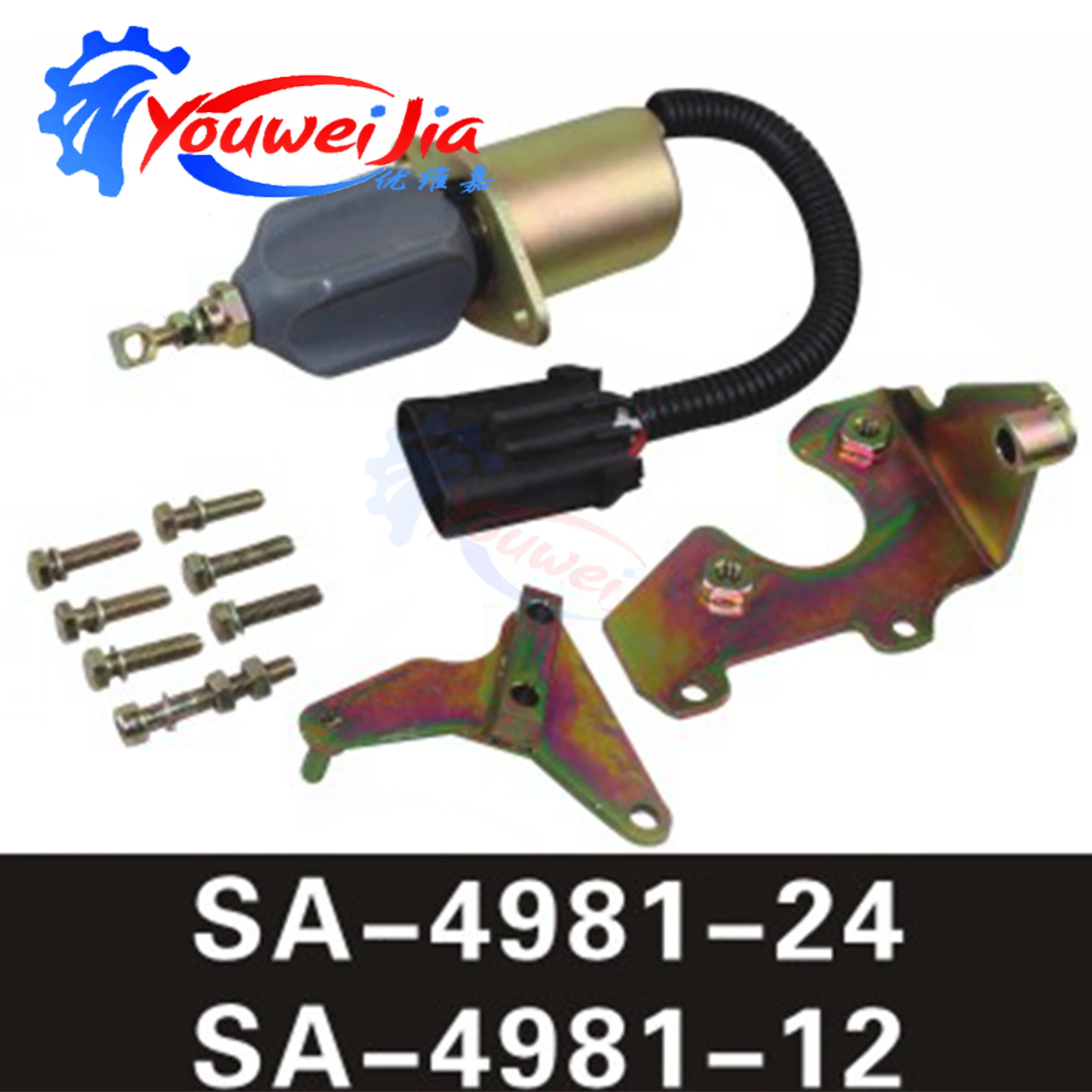 Switch SA-4981-12V24V Shutdown Solenoid Valve for Engine Shutdown of Diesel Generator Set