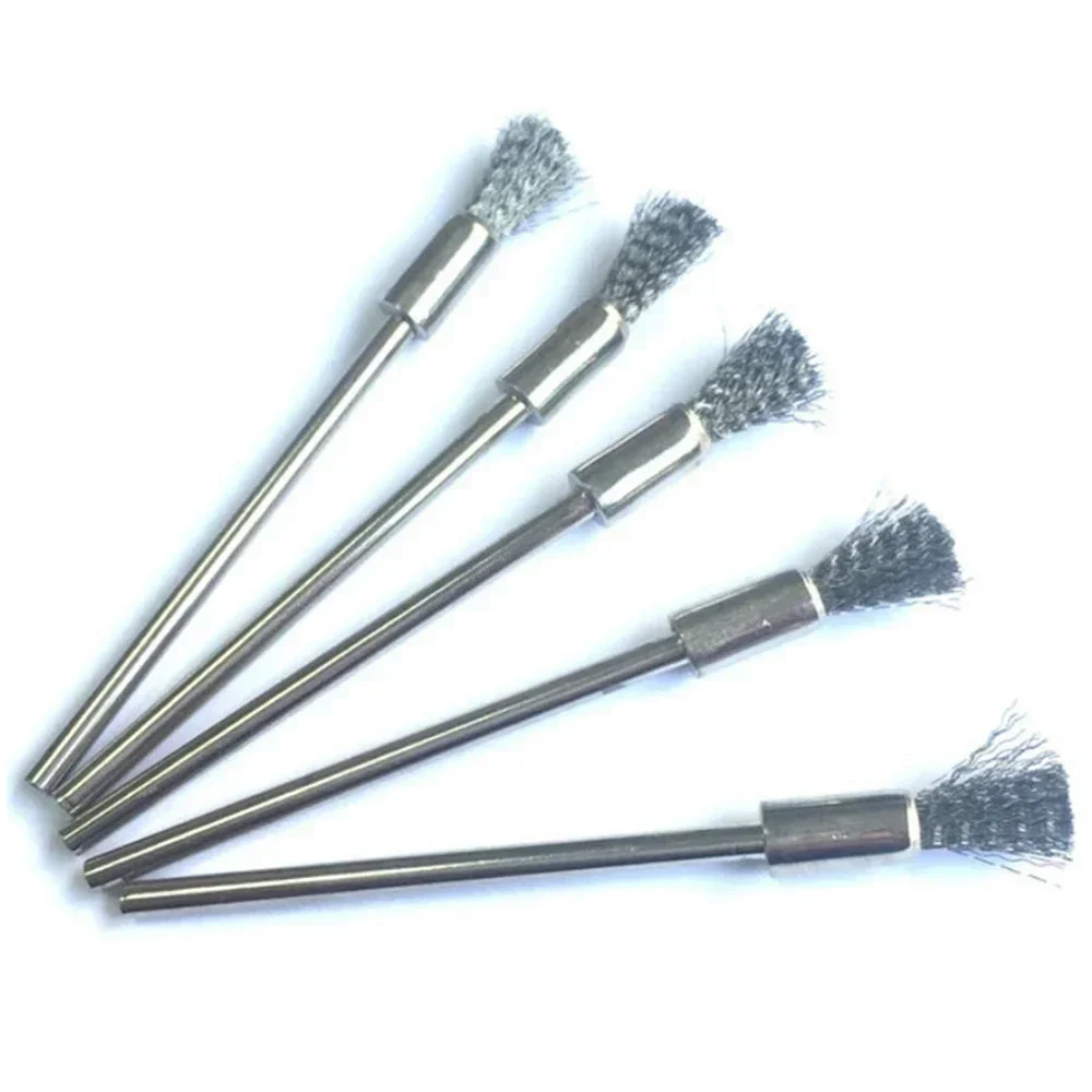 

5pcs Dremel Steel Wire Brush 100mm Metal Rust Bristle Removal Wood Carving Jade Polishing Grinder Dremel Rotary DIY Tools