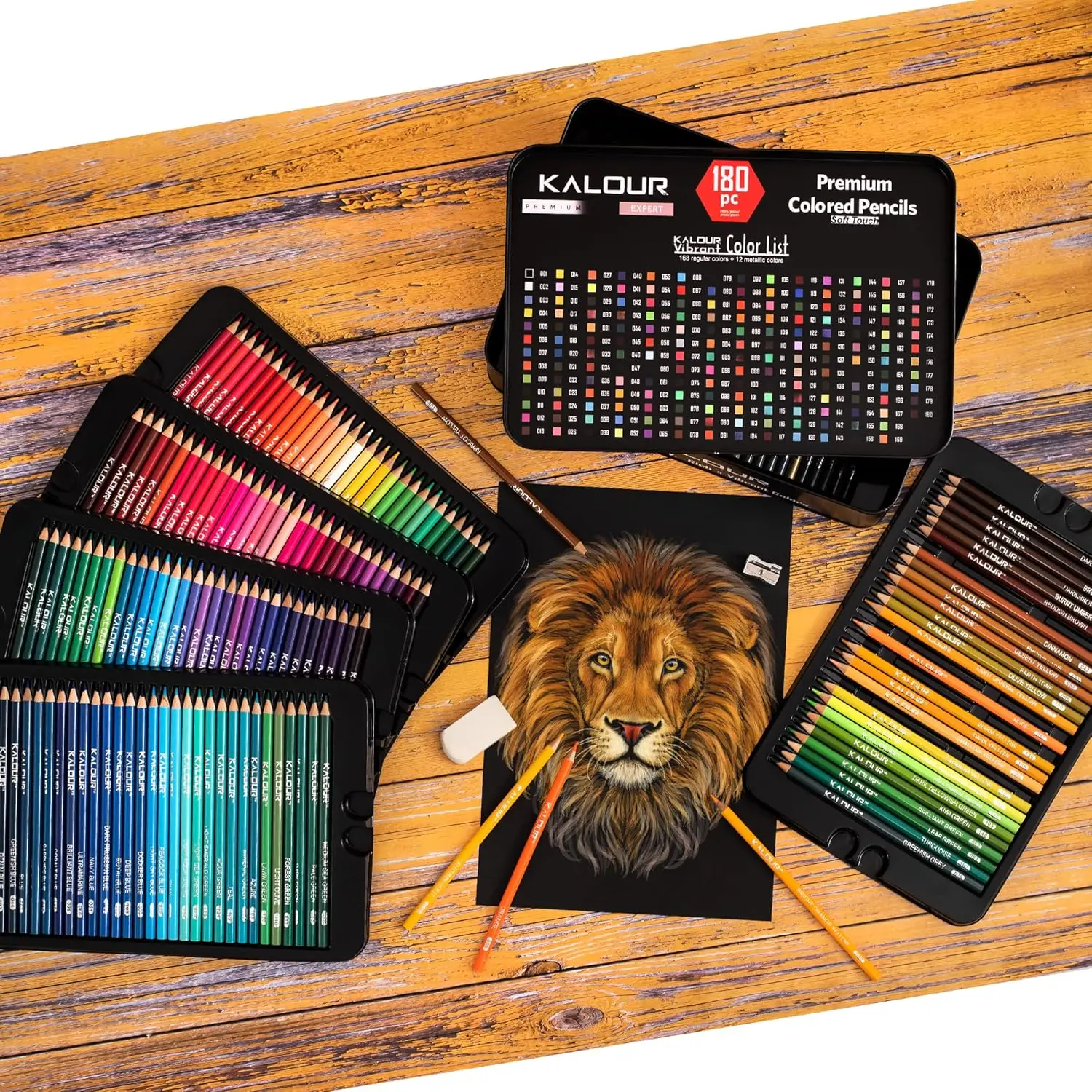 KALOUR 180 Colors Professional Colored Pencils Set Fine Art Drawing Non-toxic Oil Pencils Set for Sketching Coloring Pencil image 3