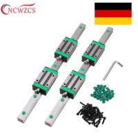 HGR25 2pcs Square Linear Guide 2pcs Rail 300 400 500 600 800 1000 1200 1500mm + 4pcs Slide Block HGH25CA Carriage CNC 3D Printer