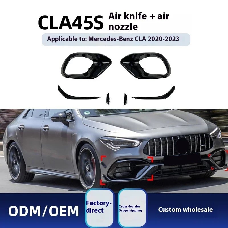 

Suitable for Mercedes-Benz CLA-Class C118 2020-23 Cla45 AMG special front air knife trend kit modification