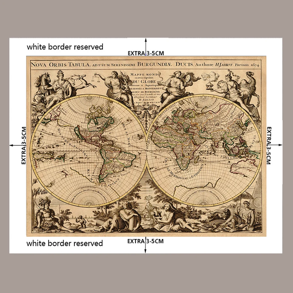Paintings خريطة العالم جدار الفن قماش لوحات يطبع الفني الجمالية غرفة المعيشة معلقة ملصق صور غرفة نوم الديكور