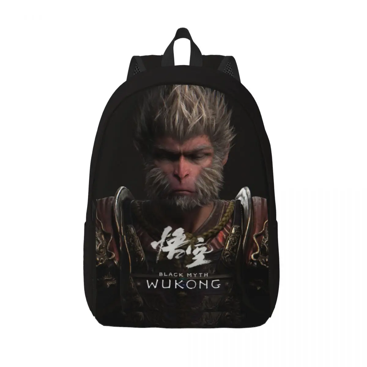 กระเป๋าเป้สะพายหลังเล่นเกม Wukong ตำนานสีดำสำหรับผู้ชายผู้หญิงลำลองนักเรียนธุรกิจ Daypack กระเป๋าสะพายไหล่แล็ปท็อปกลางแจ้ง