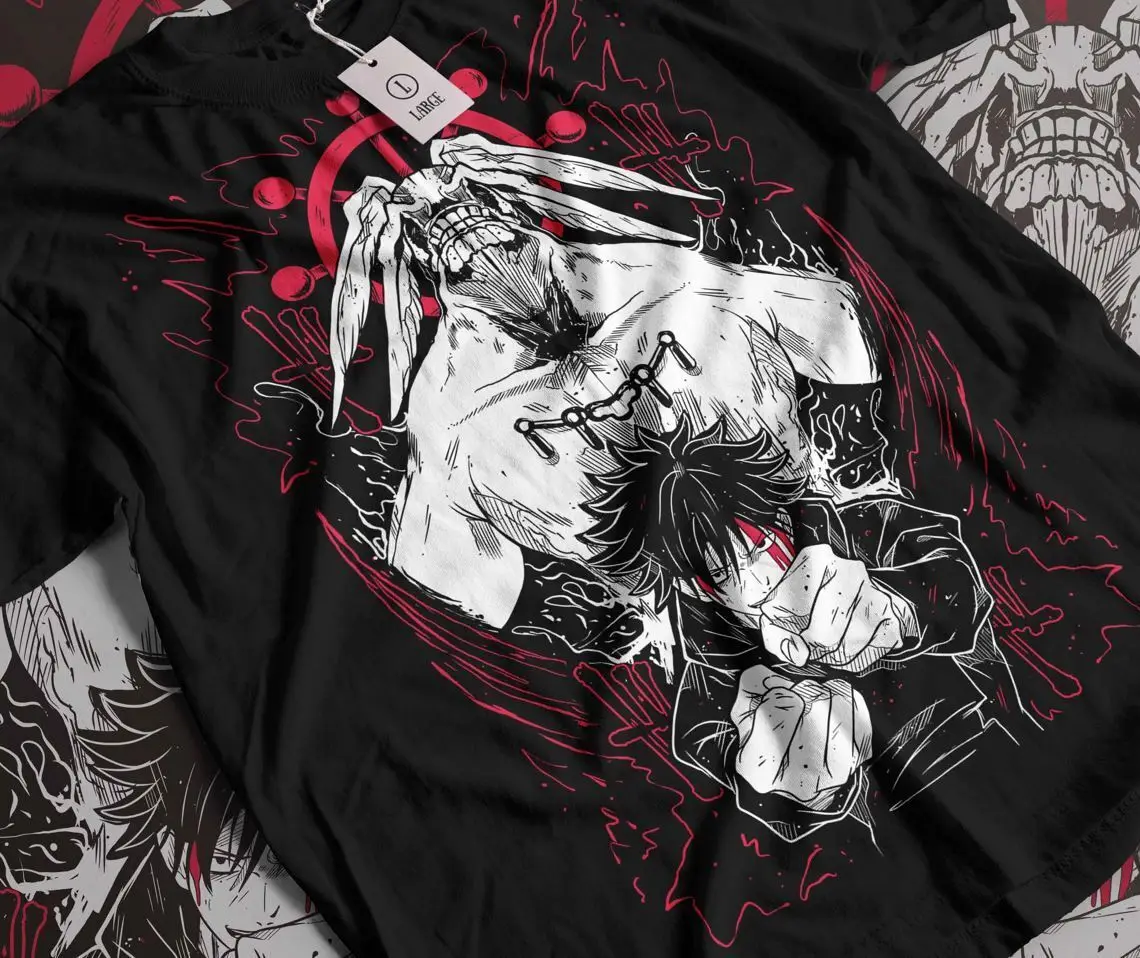 

Megumi Fushiguro T-shirt Jujutsu Kaisen Gojo Satoru Mahoraga Soft Tee All Sizes