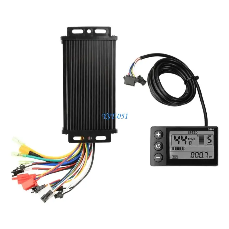 

E15A Electric Bike Controller 30A Electric Bicycles Controller With LCD Display For Great Performances And Low Noise