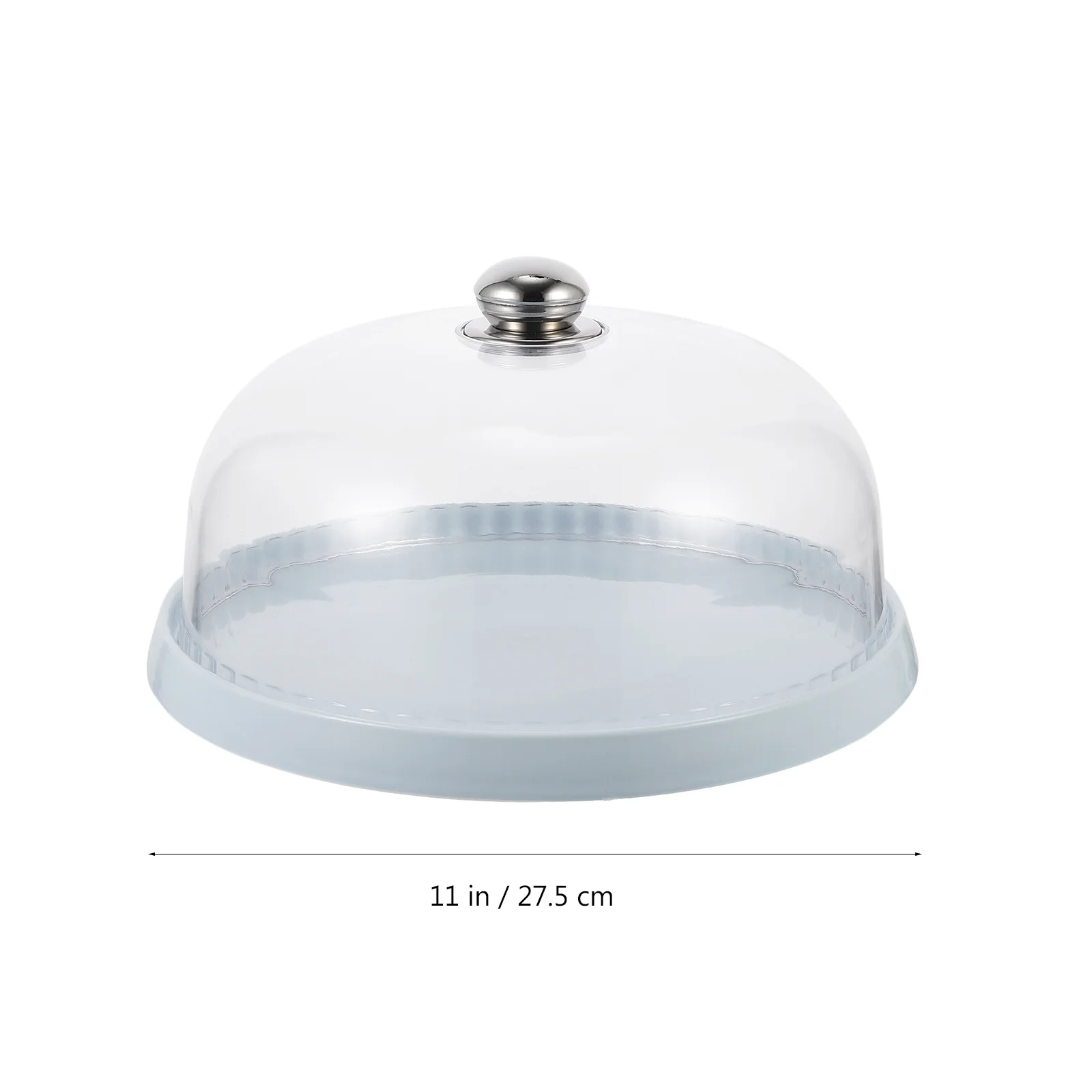 

1Pcs Multi-Functional Dessert Tray Transparent Cover Cake Plate Bread Display Holder Food Display Cake Displaying Plate