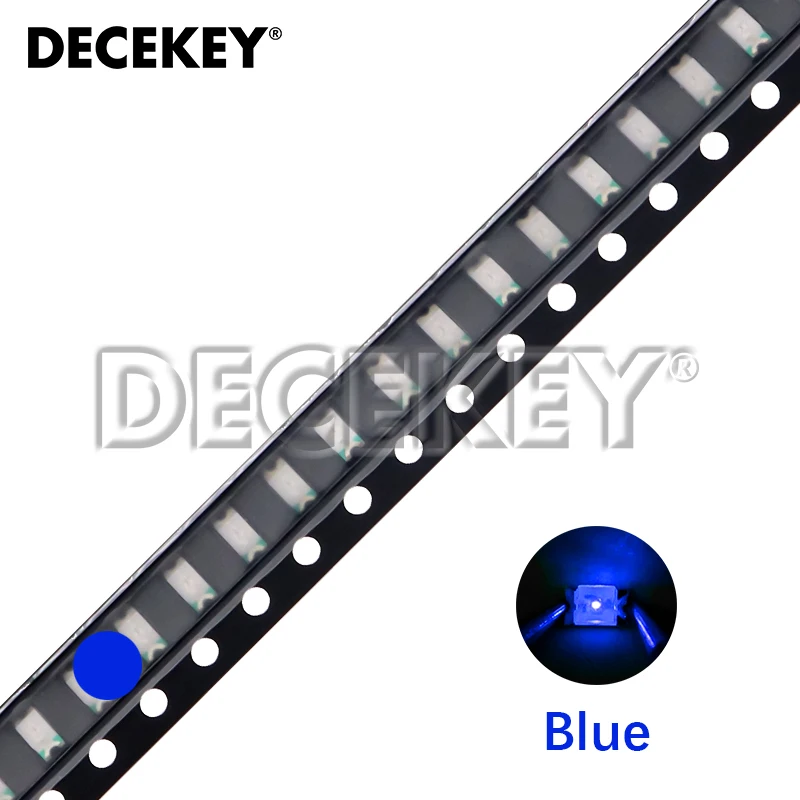 100pcs 1206 SMD LED Branco Vermelho Azul Amarelo Verde Laranja Branco Quente Rosa Roxo RGB Diodo Emissor de Luz