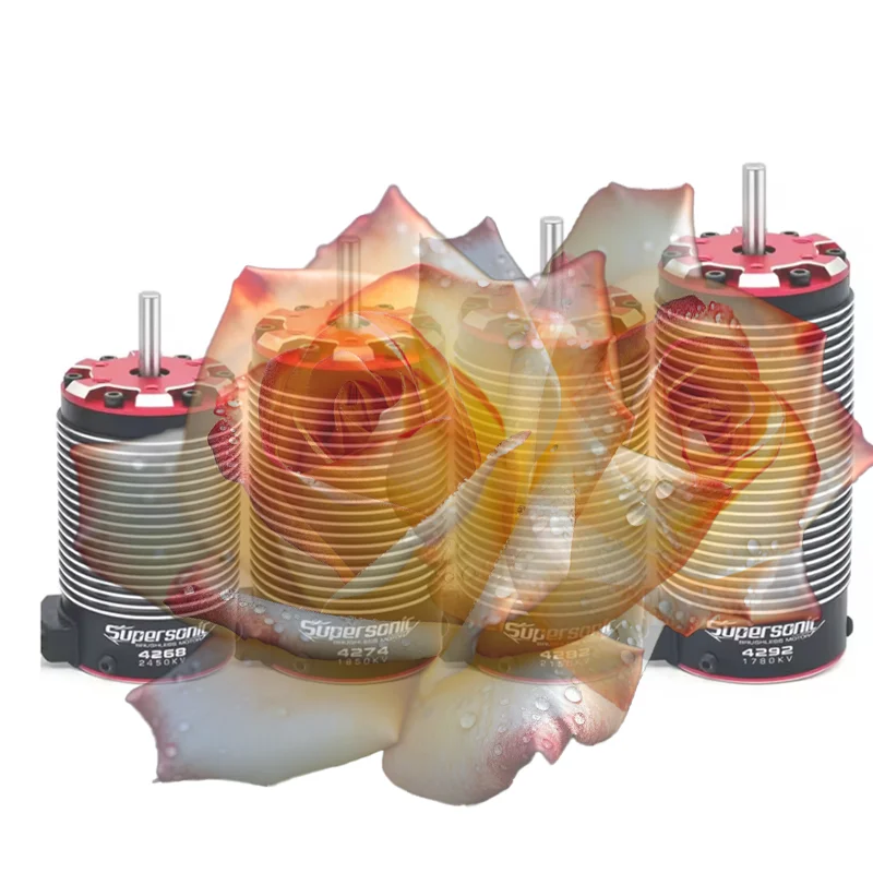 

Бесщеточный двигатель Rocket-RC Supersonic V2 (4268-4292) — высокий крутящий момент, вал 5 мм для радиоуправляемых автомобилей/грузовиков 1/8-1/7, эффективное рассеивание тепла