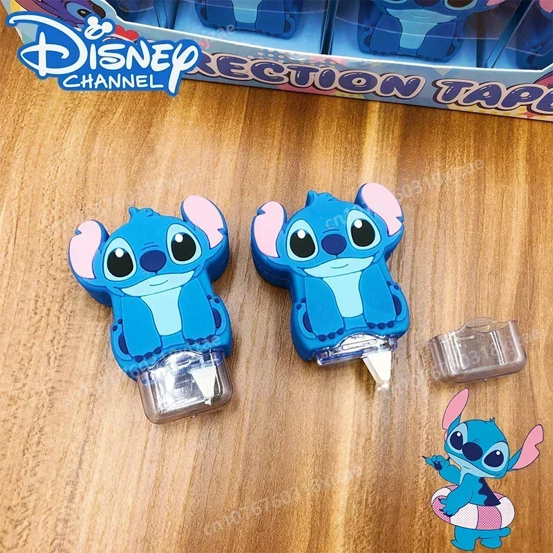 

2024 Disney Stitch Portable Correction Tape Cute Cartoon Figure PVC White Out Corrector Stationery Student Prize School Supplies